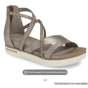 EILEEN FISHER Skip Strappy Sandal in Mica Suede 7